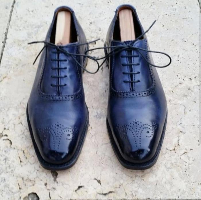 Navy Blue Dress Shoes Men Stylish and Sophisticated Footwear