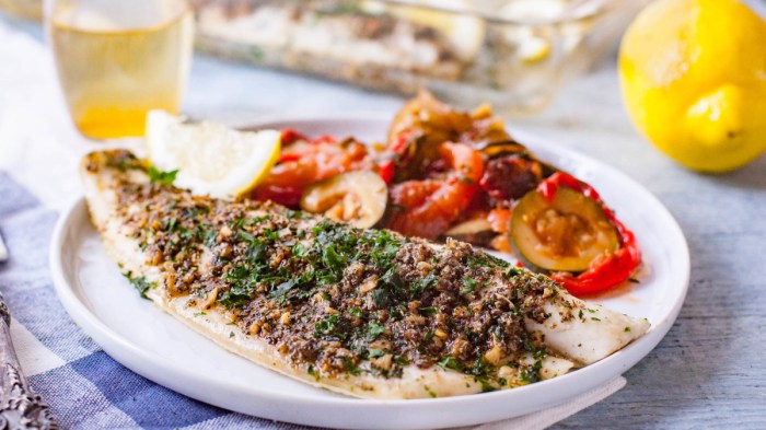 Fillet crushed beans potatoes