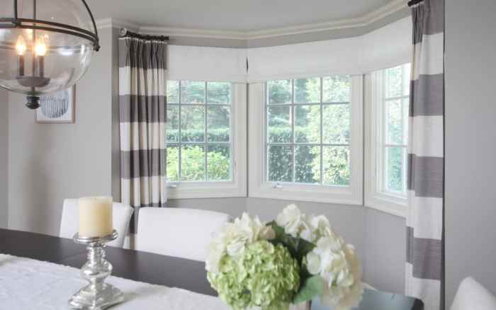 How to decorate a bay window seat