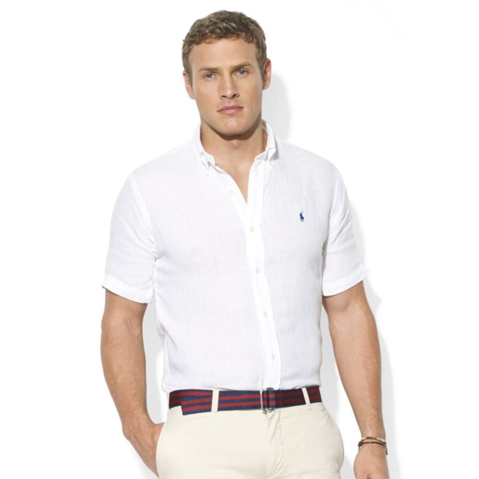 Concise and Stylish Mens Short Sleeve White Dress Shirts