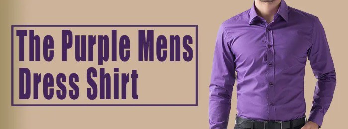 Purple Dress Shirt for Men Stylish and Versatile Choice for Any Occasion