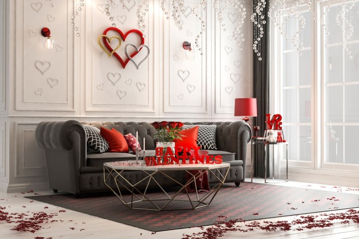 How to decorate room on valentine's day