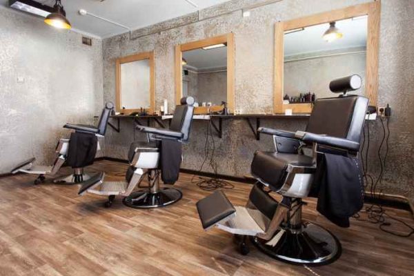 Desain interior barbershop sederhana