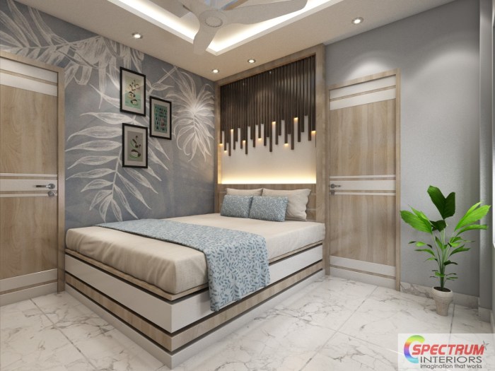 Desain interior kamar tidur ukuran kecil