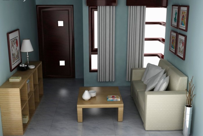 Desain interior rumah type 21