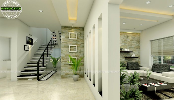 Desain interior rumah modern 2 lantai