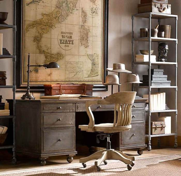 Desain interior kantor vintage